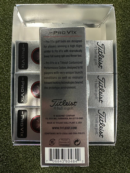 Titleist Golf Ball TITLEIST PRO V1x LEFT DASH WHITE GOLF BALLS