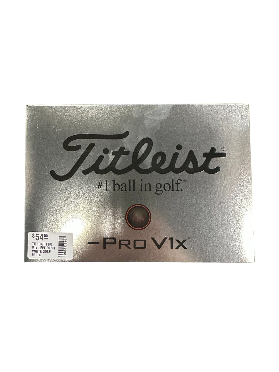 Titleist Golf Ball TITLEIST PRO V1x LEFT DASH WHITE GOLF BALLS