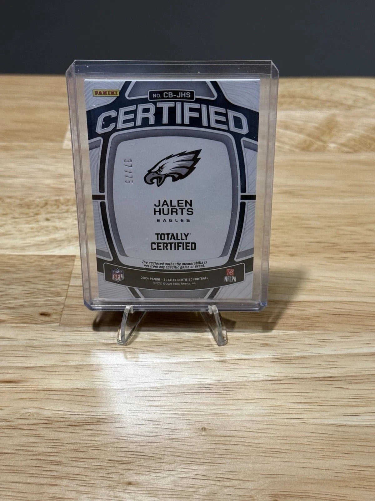 Tour Quality Golf's Shop Jalen Hurts 2024 Panini Totally Certified Baller Relic /75 #CB-JHS