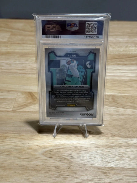 Tour Quality Golf's Shop Joaquin Niemann Prizm LIV Golf White Mojo 07/36 Rookie Card Torque GC PSA 9