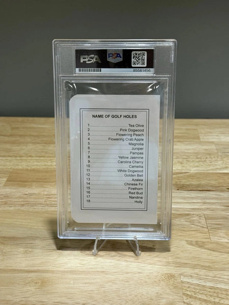 Tour Quality Golf's Shop Keegan Bradley Autographed Augusta National Masters Scorecard PSA Ryder Cup TQG TQG