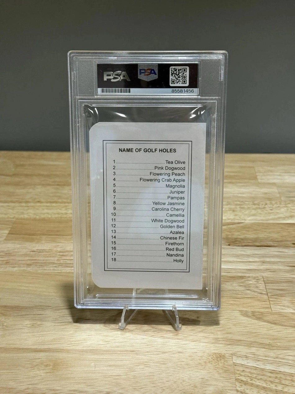 Tour Quality Golf's Shop Keegan Bradley Autographed Augusta National Masters Scorecard PSA Ryder Cup TQG TQG