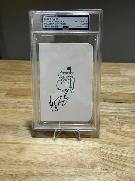 Tour Quality Golf's Shop Keegan Bradley Autographed Augusta National Masters Scorecard PSA Ryder Cup TQG TQG