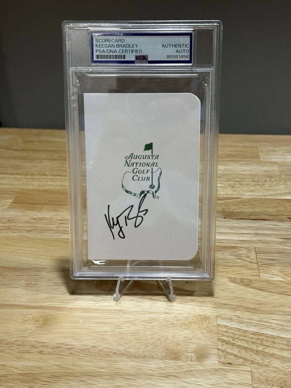 Tour Quality Golf's Shop Keegan Bradley Autographed Augusta National Masters Scorecard PSA Ryder Cup TQG TQG