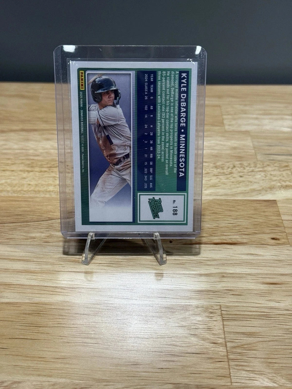 Tour Quality Golf's Shop Kyle DeBarge 2025 Panini Donruss Orange Laser 188 Rated Prospect /299