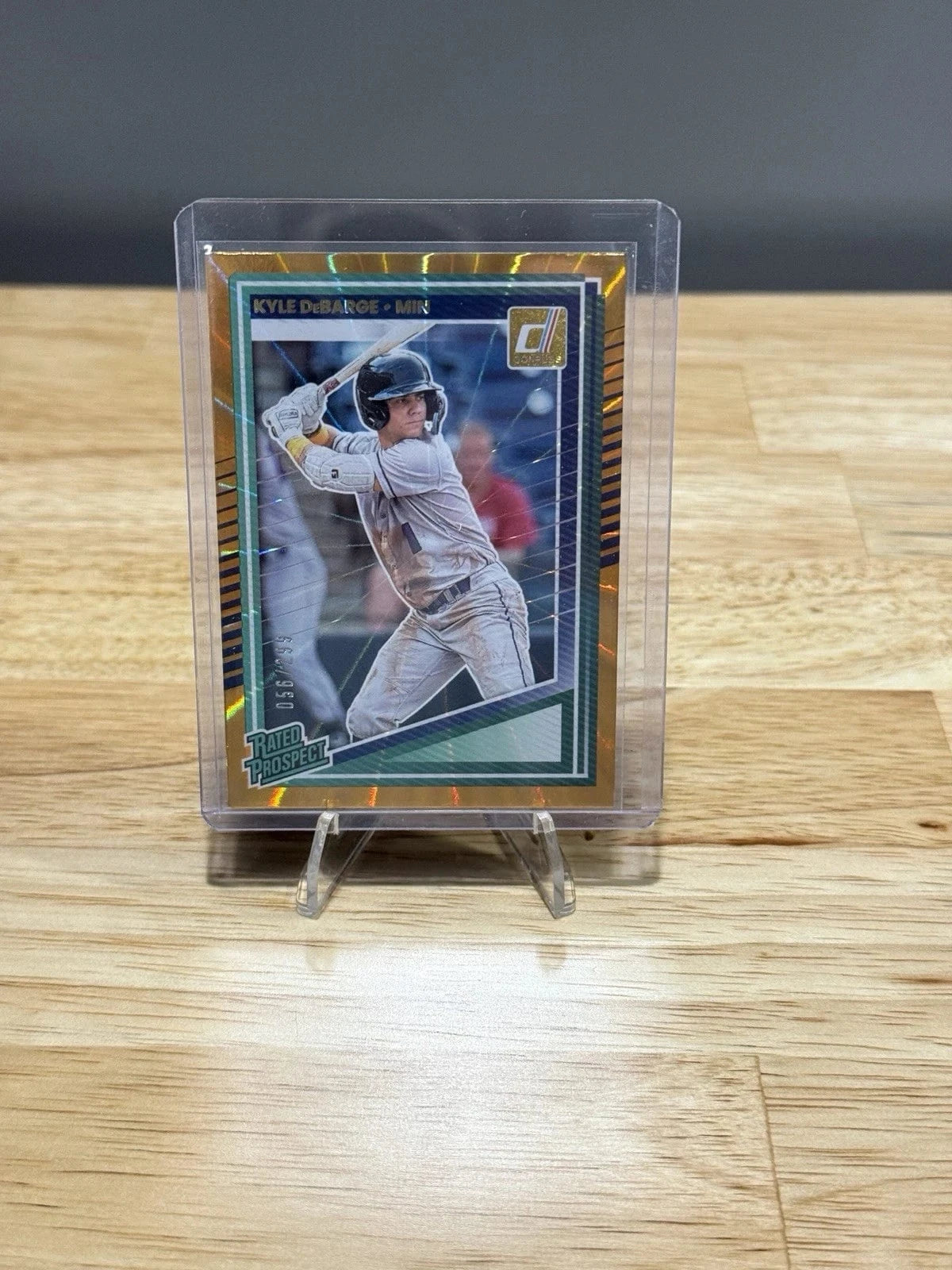 Tour Quality Golf's Shop Kyle DeBarge 2025 Panini Donruss Orange Laser 188 Rated Prospect /299