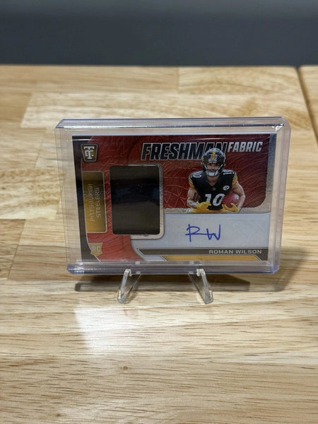 Tour Quality Golf's Shop Panini Roman Wilson 2024 Totally Certified Freshman Fabric RPA Red Mirror /100