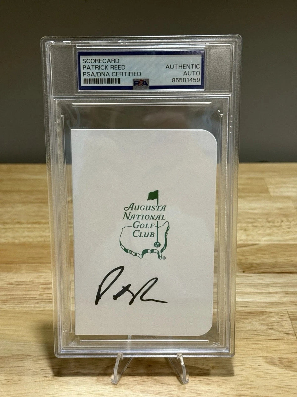 Tour Quality Golf's Shop Patrick Reed Signed Augusta National Masters Scorecard PSA AUTO 2018 Champion