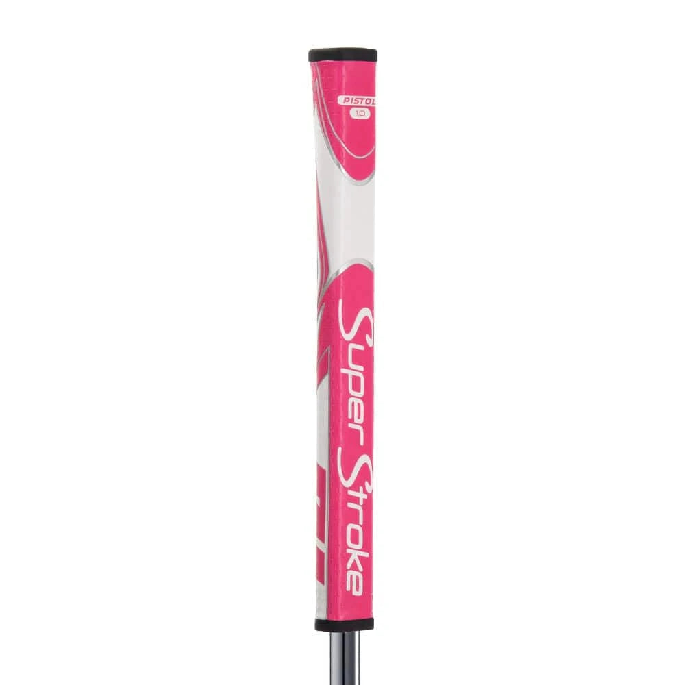 Tour Quality Golf's Shop Pink/White Super Stroke Zenergy Pistol GT 1.0 Putter Grip (Pink/White)