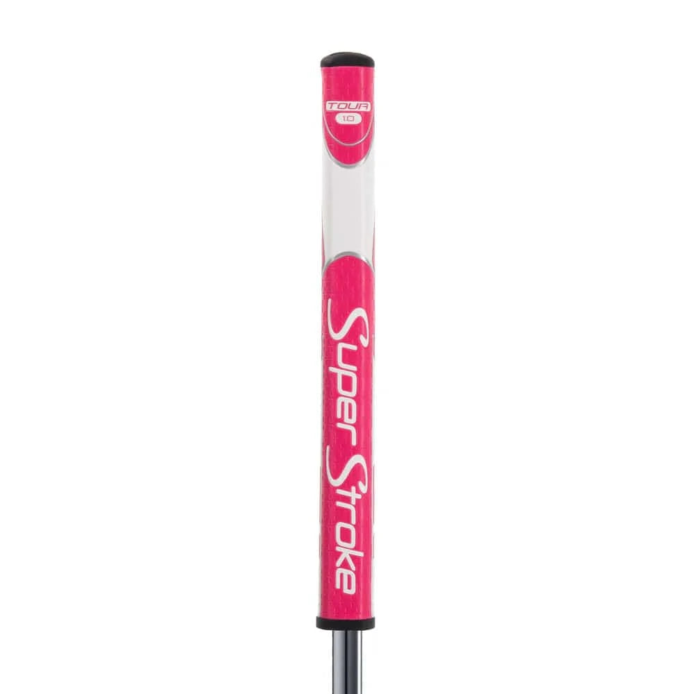 Tour Quality Golf's Shop Pink/White Super Stroke Zenergy Tour 1.0 Putter Grip (Pink/White)