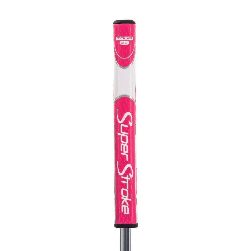 Tour Quality Golf's Shop Pink/White Super Stroke Zenergy Tour 2.0 Putter Grip (Pink/White)