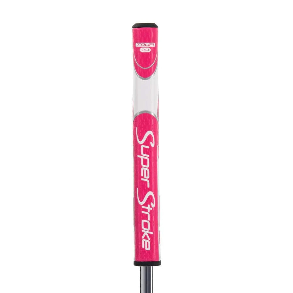 Tour Quality Golf's Shop Pink/White Super Stroke Zenergy Tour 2.0 Putter Grip (Pink/White)
