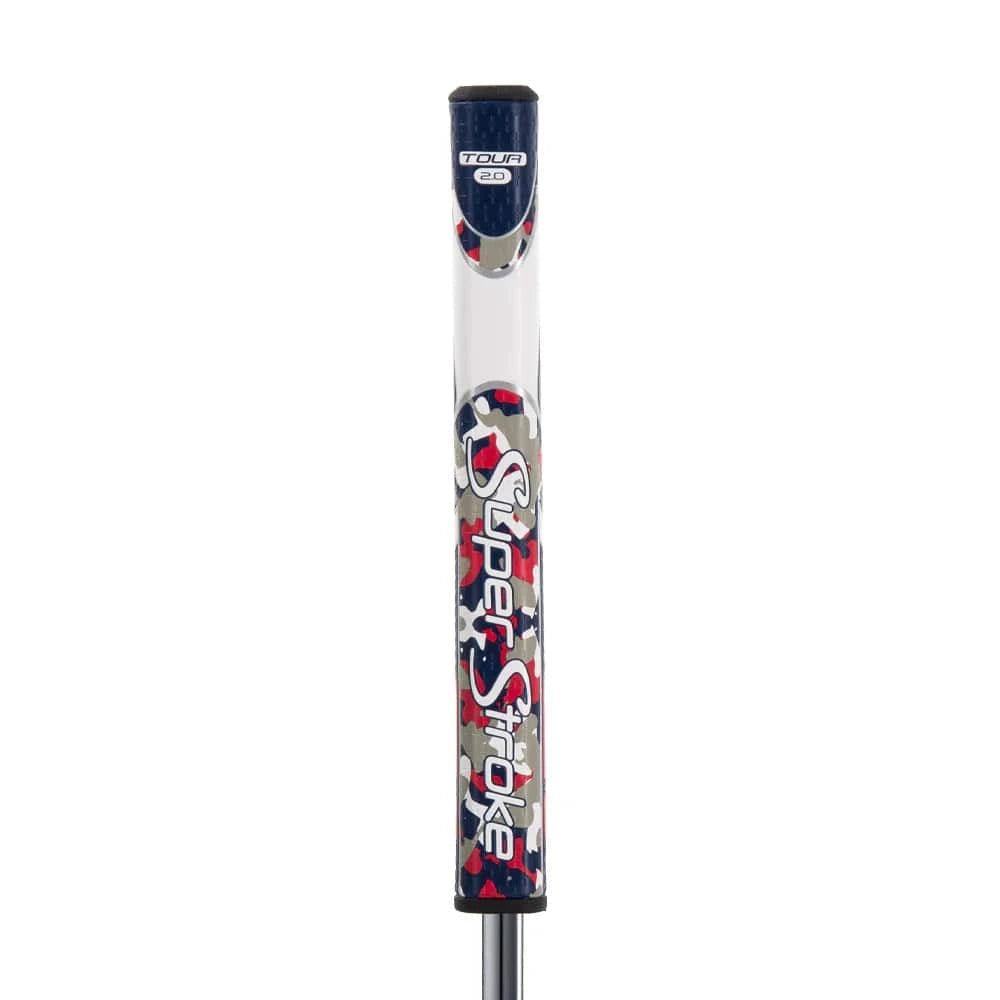 Tour Quality Golf's Shop Super Stroke Zenergy Tour 2.0 Putter Grip (Camo Red/White/Blue)