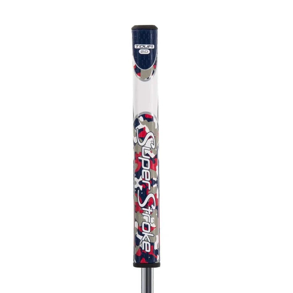 Tour Quality Golf's Shop Super Stroke Zenergy Tour 2.0 Putter Grip (Camo Red/White/Blue)