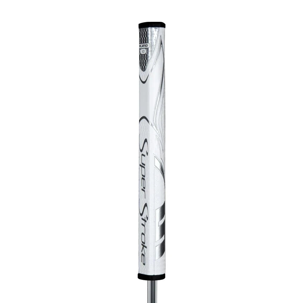 Tour Quality Golf's Shop White/Silver Super Stroke Zenergy FLATSO 1.0 Putter Grip