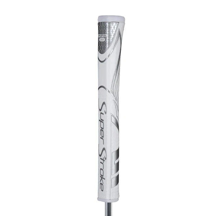 Tour Quality Golf's Shop White/Silver Super Stroke Zenergy Pistol GT 2.0 Putter Grip