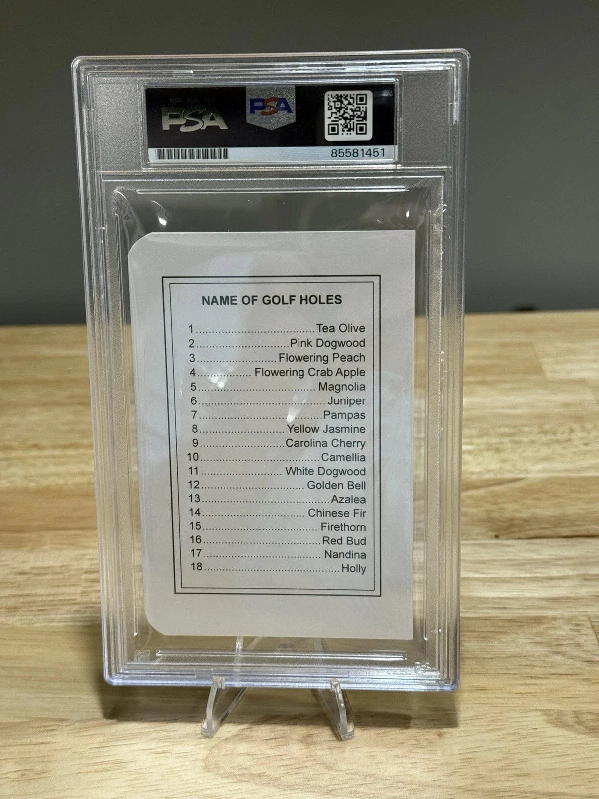 Tour Quality Golf's Shop Wyndham Clark Signed Autographed Augusta National Masters Golf Scorecard PSA